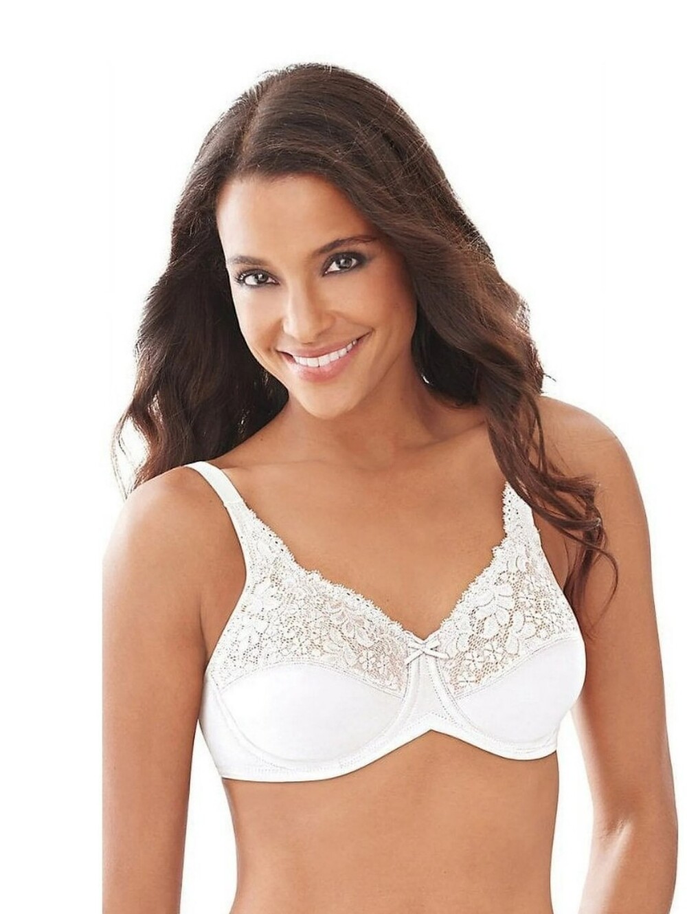 Lilyette By Bali Minimizer Underwire Bra Cream 36 DDD